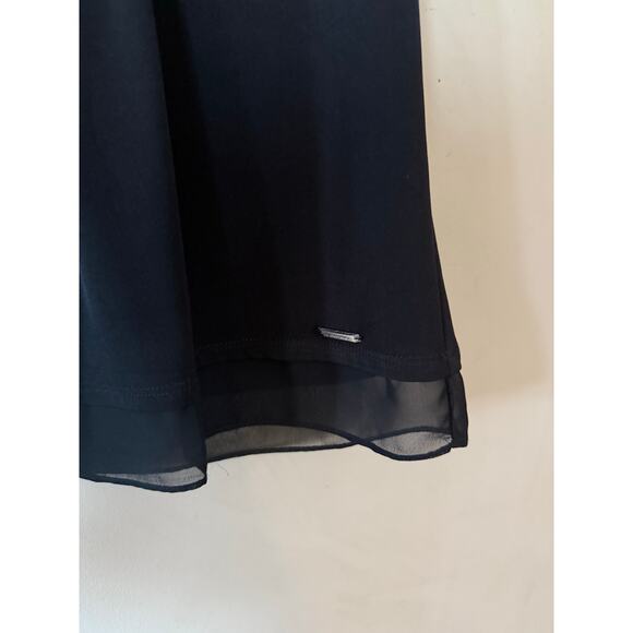 Calvin Klein Women's Sleeveless Shell Blouse Black w/ Metallic Detail Size M - Picture 9 of 9